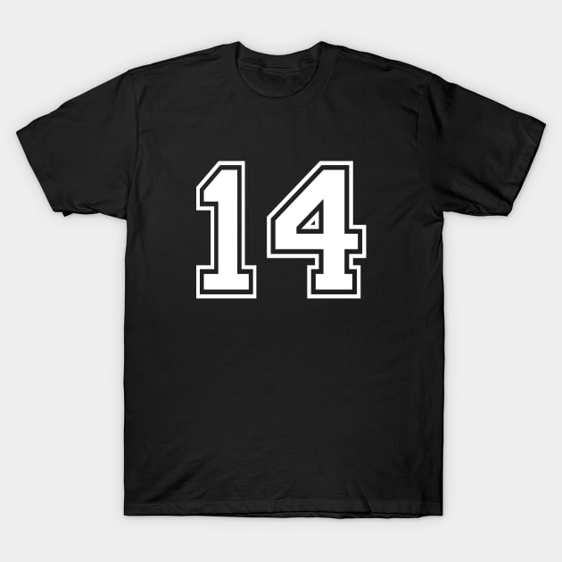 Number 14 Fourteen T-Shirt by AllWellia